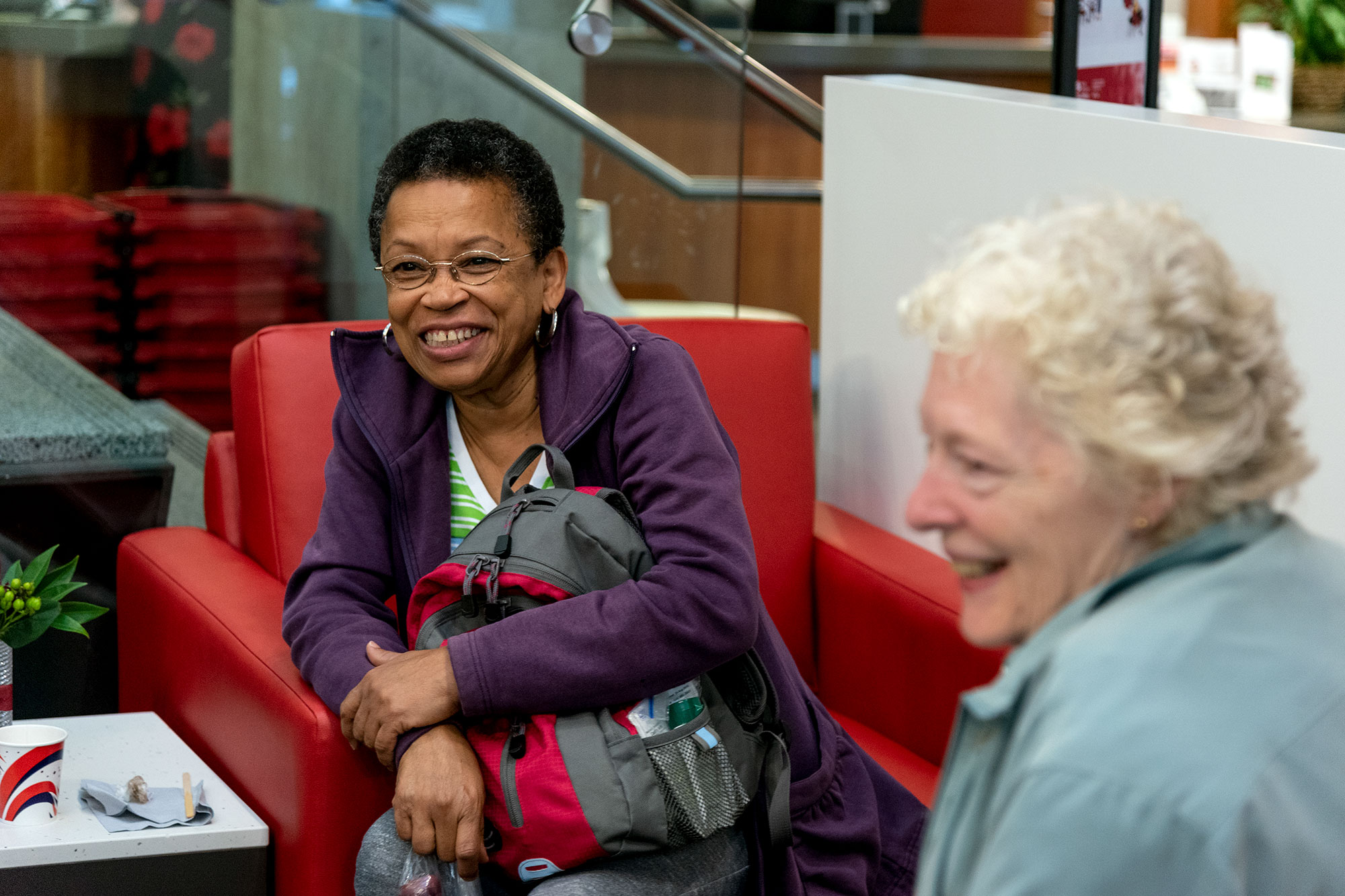 Picture of seniors at the library