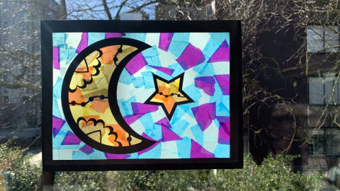 Take & make: Moon sun catcher Take & make: Moon sun catcher