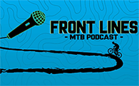 Logo for Front Lines mountain bike podcast