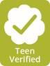 Teen verified book sticker