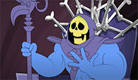 Beastman and skeletor animated figures