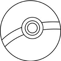 black and white poke ball