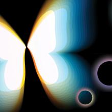 abstract illustration of a butterfly