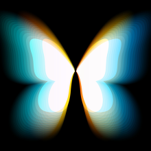 abstract drawing of a butterfly