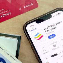 City Library app loaded on an iPhone