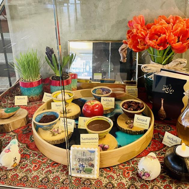 Haft-Sin A haft-sin Table display