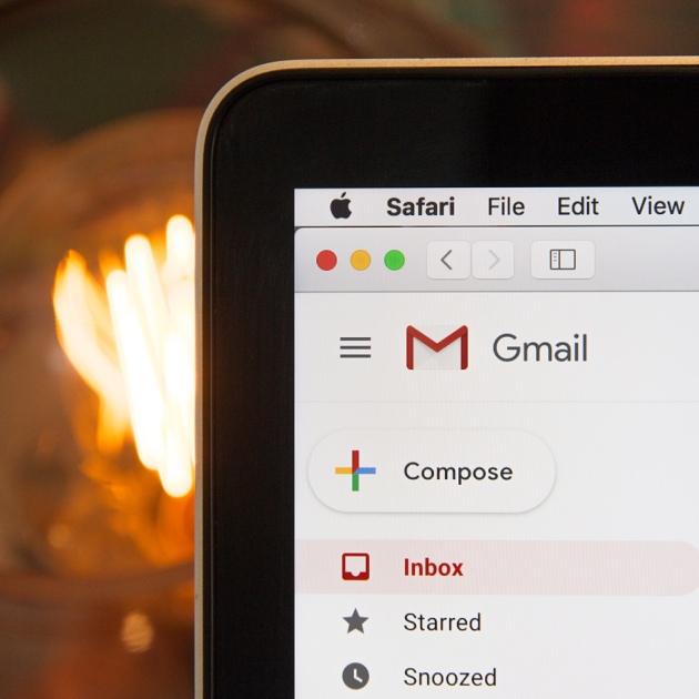 computer screen showing Google Gmail window