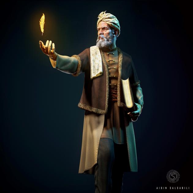 Ferdowsi Picture of renowned Persian poet, Ferdowsi