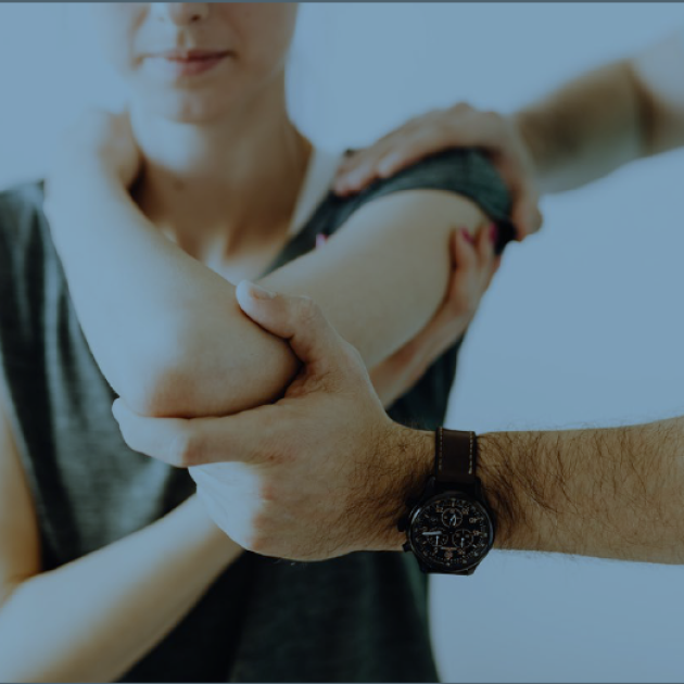 Employment mentoring A physiotherapist is helping a patient