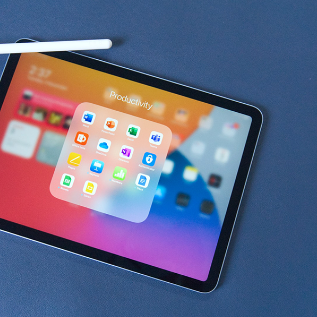 an iPad with an e-pencil
