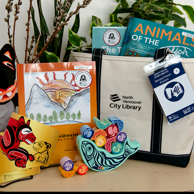 contents of an Indigenous storytime kit on display contents of an Indigenous storytime kit on display