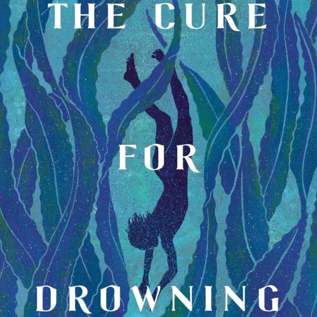 The Cure for Drowning The silhouette of a person swimming downwards amidst reeds