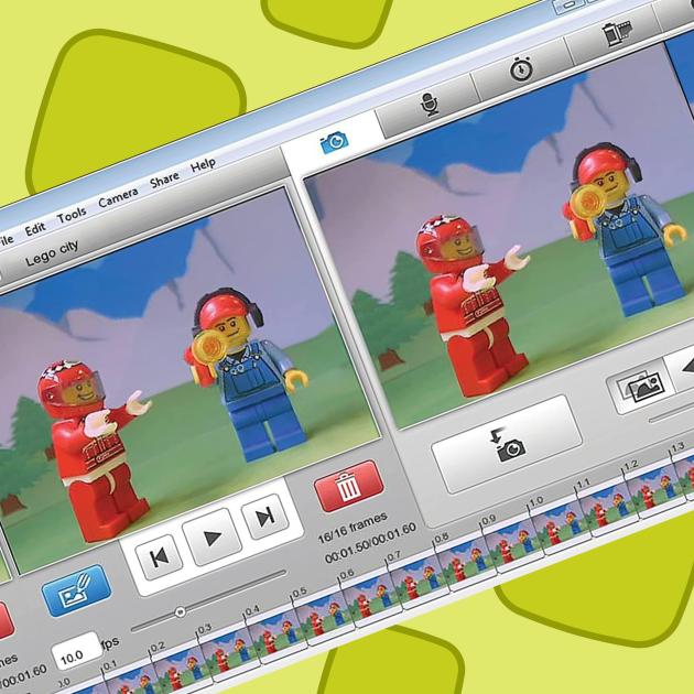Stop motion animation Animation software screenshots featuring lego characters