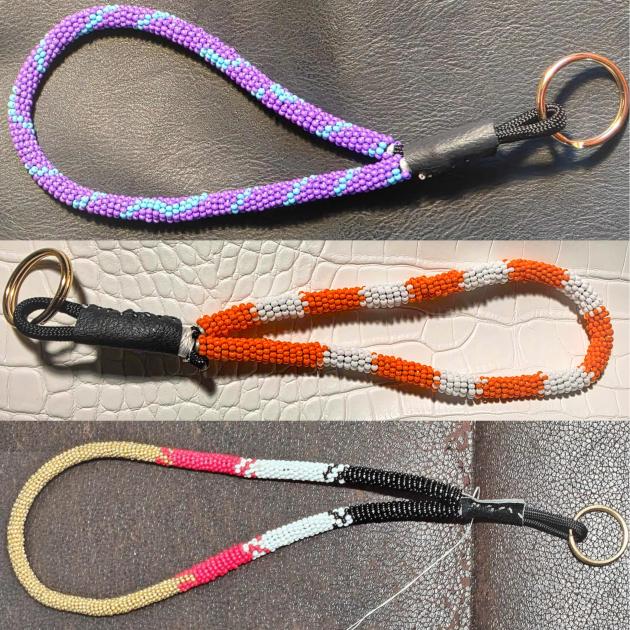 beaded keychains