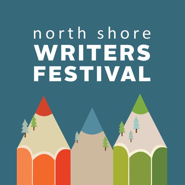 NSWF  logo features illustrations of 3 coloured pencils pointing up to make them look like mountains