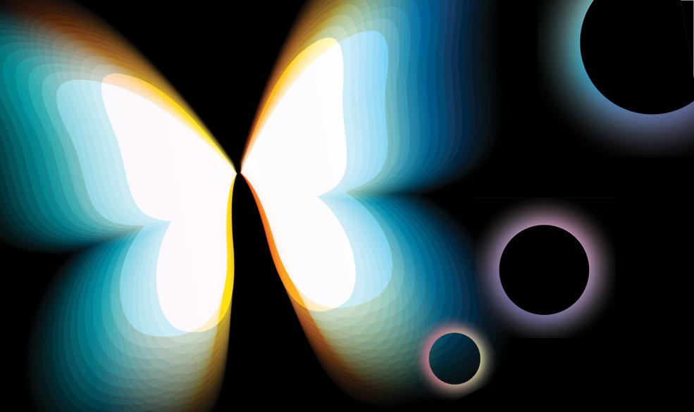 abstract illustration of a butterfly