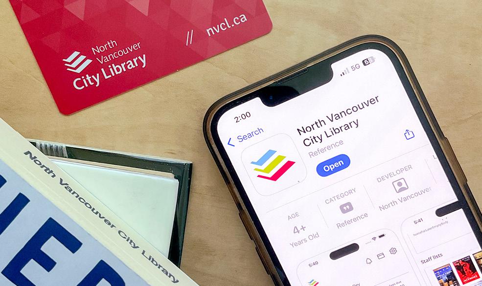 City Library app loaded on an iPhone
