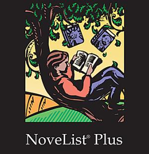 illustration of a young woman reading a book under a tree